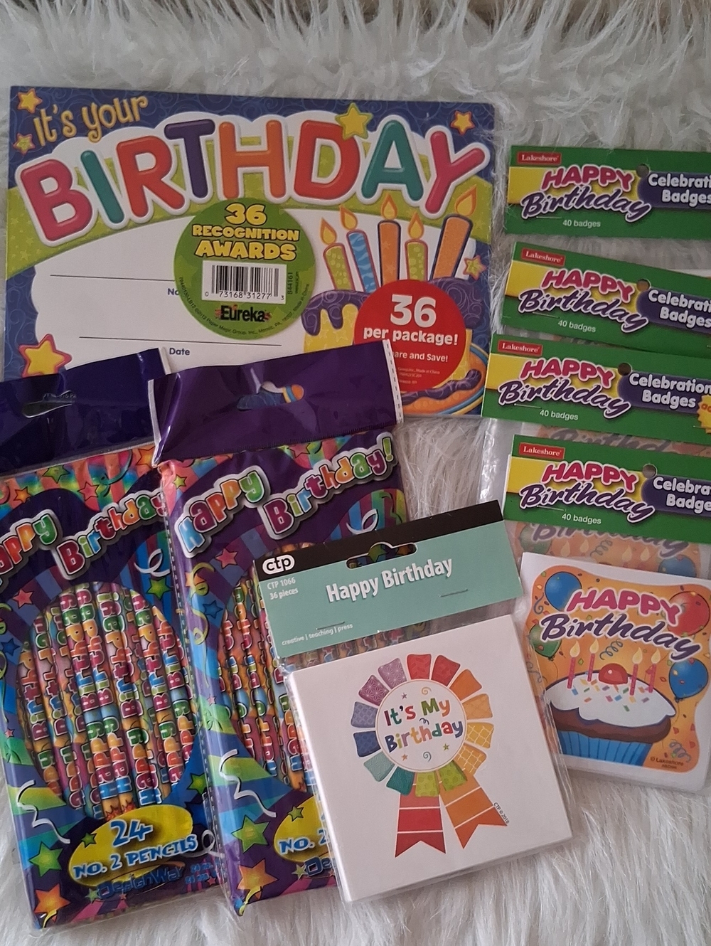 Happy Birthday Pencils, Badges & Certificates Bundle